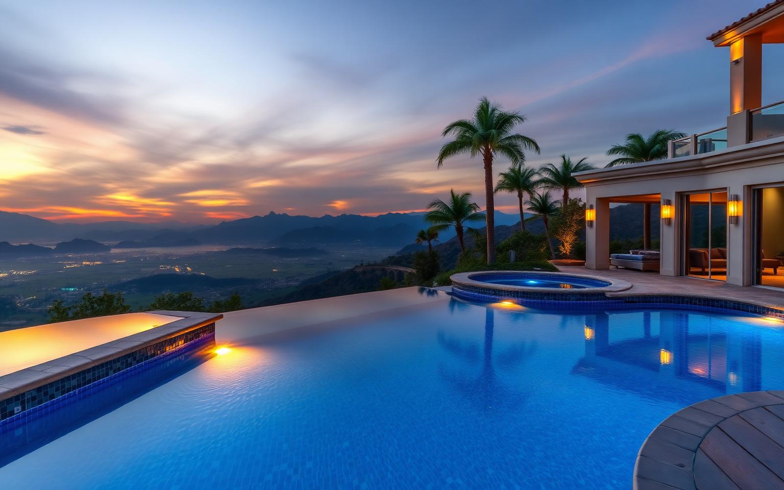 Luxury pool installation