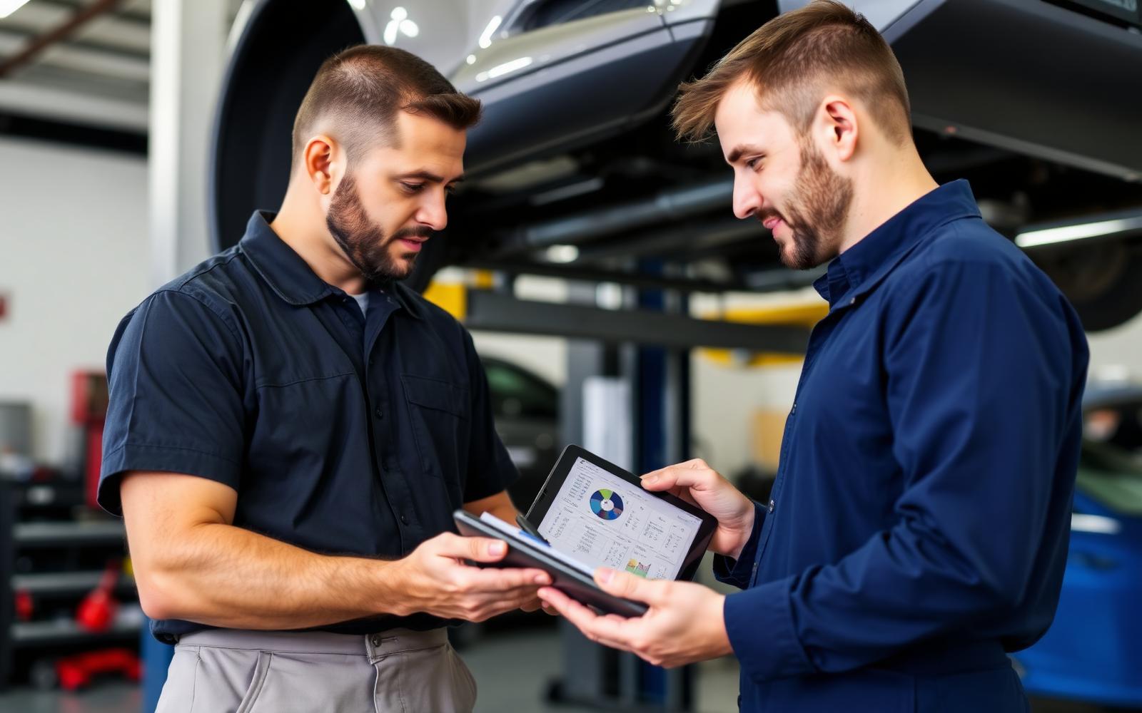 Auto repair service bay